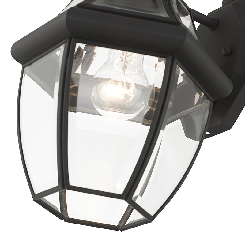 1 Light Black Outdoor Wall Lantern Exterior Livex