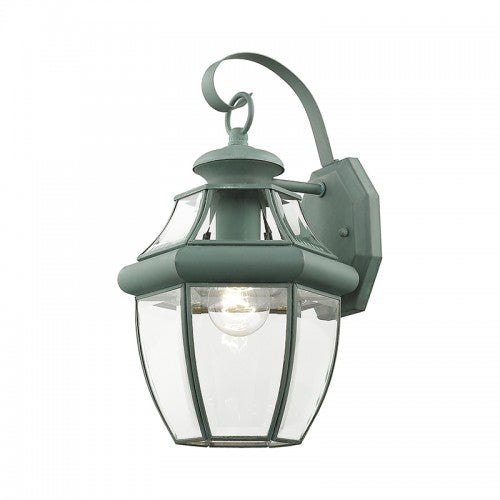 1 Light Verdigris Outdoor Wall Lantern Exterior Livex