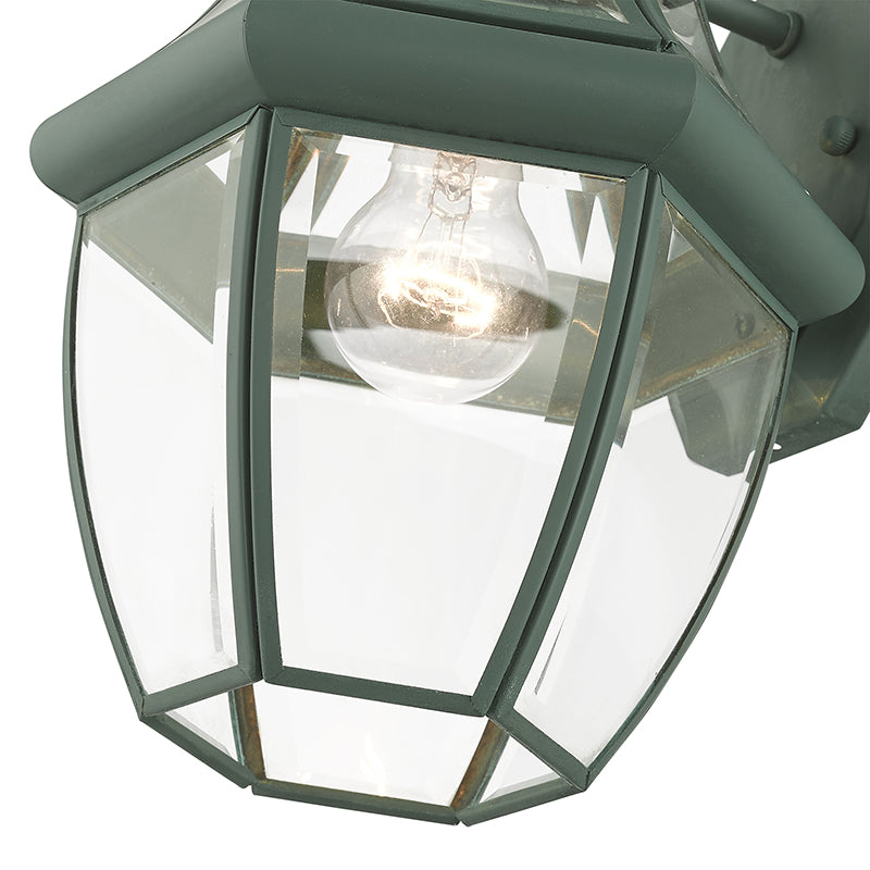 1 Light Verdigris Outdoor Wall Lantern Exterior Livex