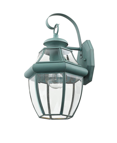 1 Light Verdigris Outdoor Wall Lantern Exterior Livex