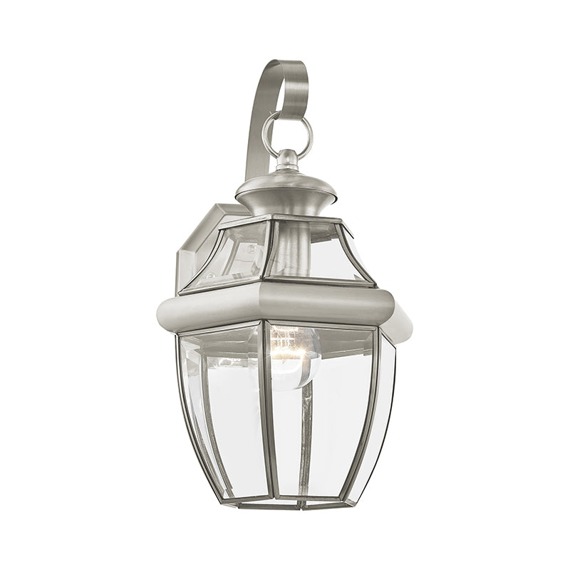 1 Light BN Outdoor Wall Lantern Exterior Livex