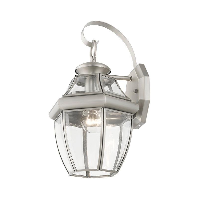 1 Light BN Outdoor Wall Lantern Exterior Livex