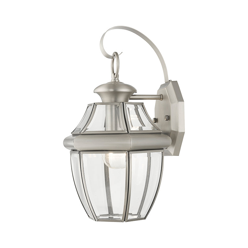 1 Light BN Outdoor Wall Lantern Exterior Livex