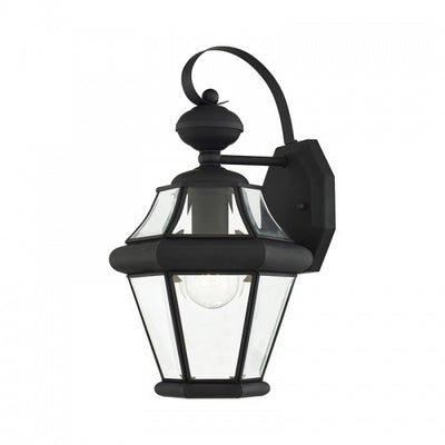 1 Light Black Outdoor Wall Lantern Exterior Livex