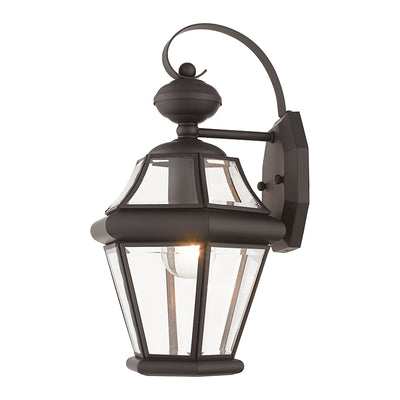 1 Light Bronze Outdoor Wall Lantern Exterior Livex