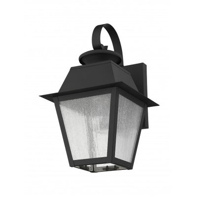 1 Light Black Outdoor Wall Lantern Exterior Livex