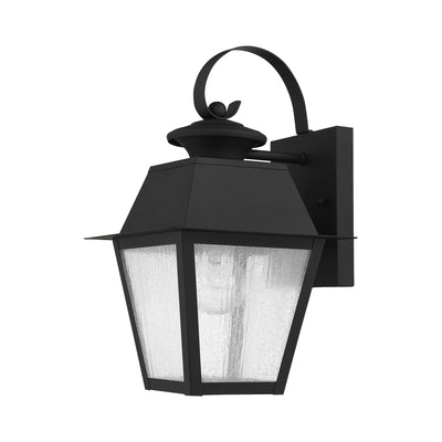 1 Light Black Outdoor Wall Lantern Exterior Livex