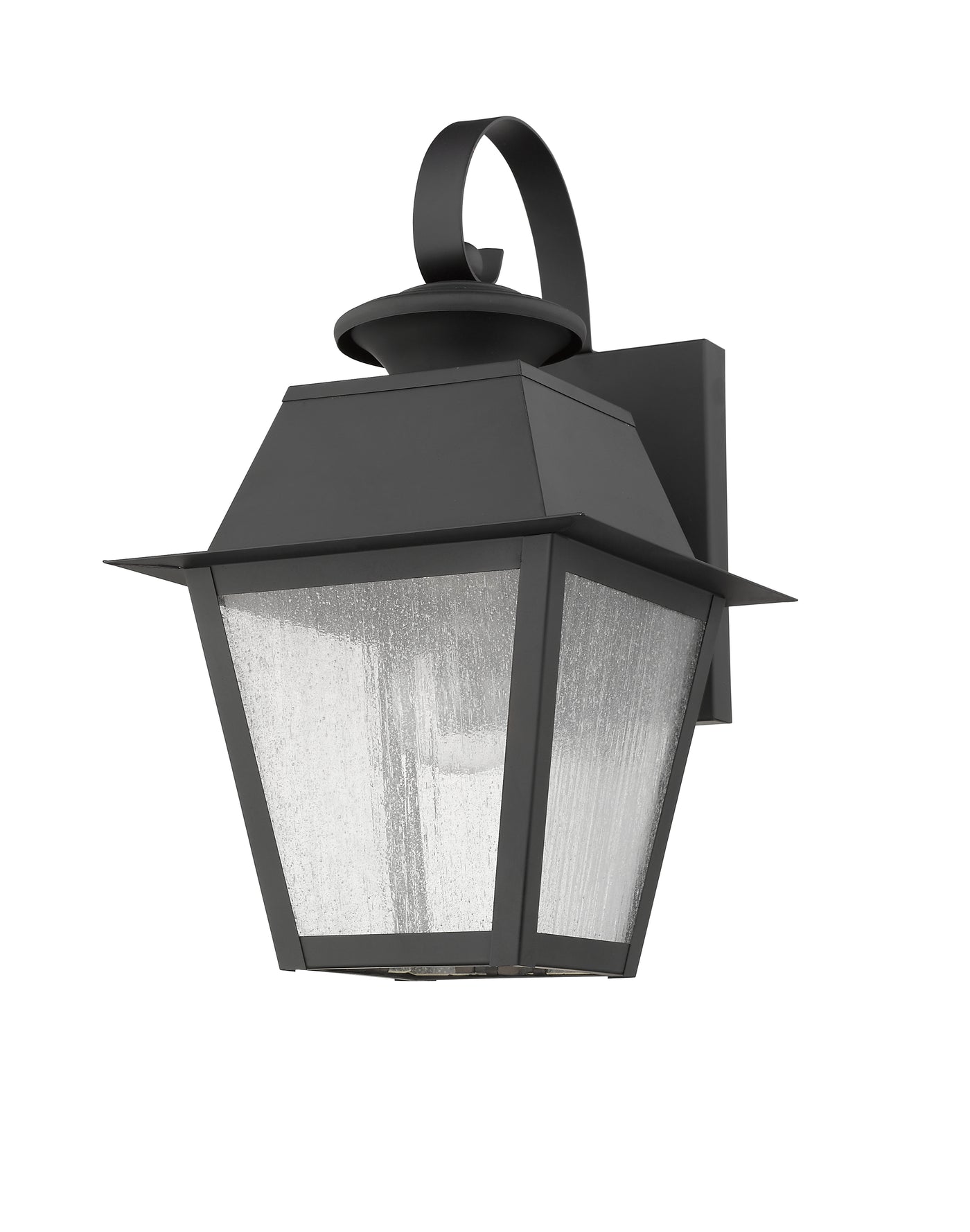 1 Light Black Outdoor Wall Lantern Exterior Livex