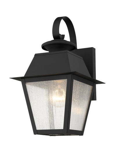 1 Light Black Outdoor Wall Lantern Exterior Livex