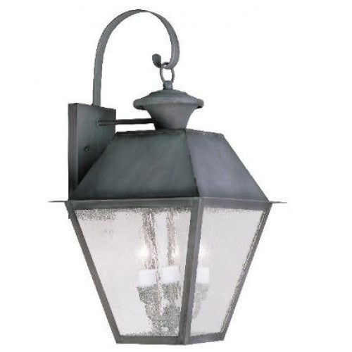 3 Light Charcoal Outdoor Wall Lantern Exterior Livex