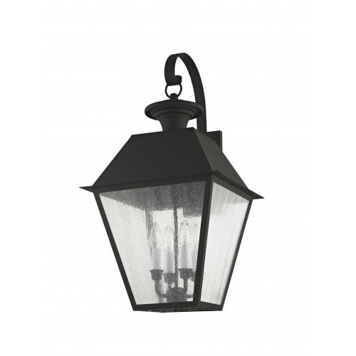 4 Light Black Outdoor Wall Lantern Exterior Livex