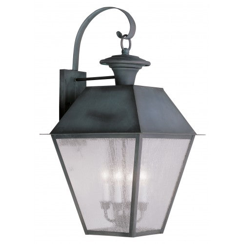 4 Light Charcoal Outdoor Wall Lantern Exterior Livex