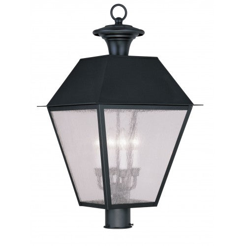 4 Light Black Outdoor Post Top Lantern Exterior Livex