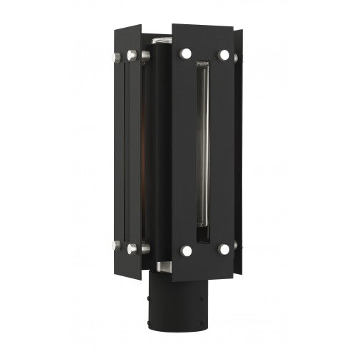 1 Light Black Outdoor Post Top Lantern Post Livex