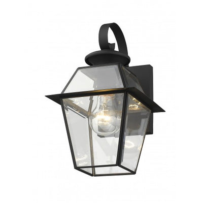 1 Light Black Outdoor Wall Lantern Exterior Livex