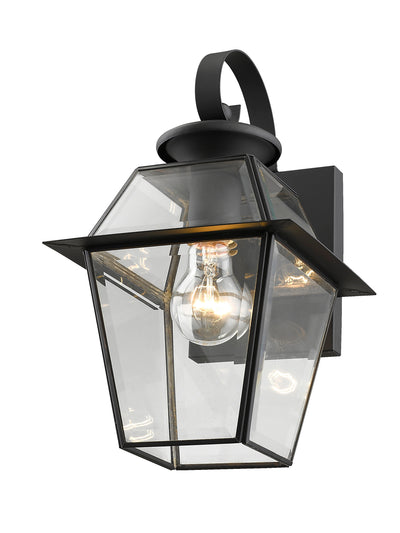 1 Light Black Outdoor Wall Lantern Exterior Livex