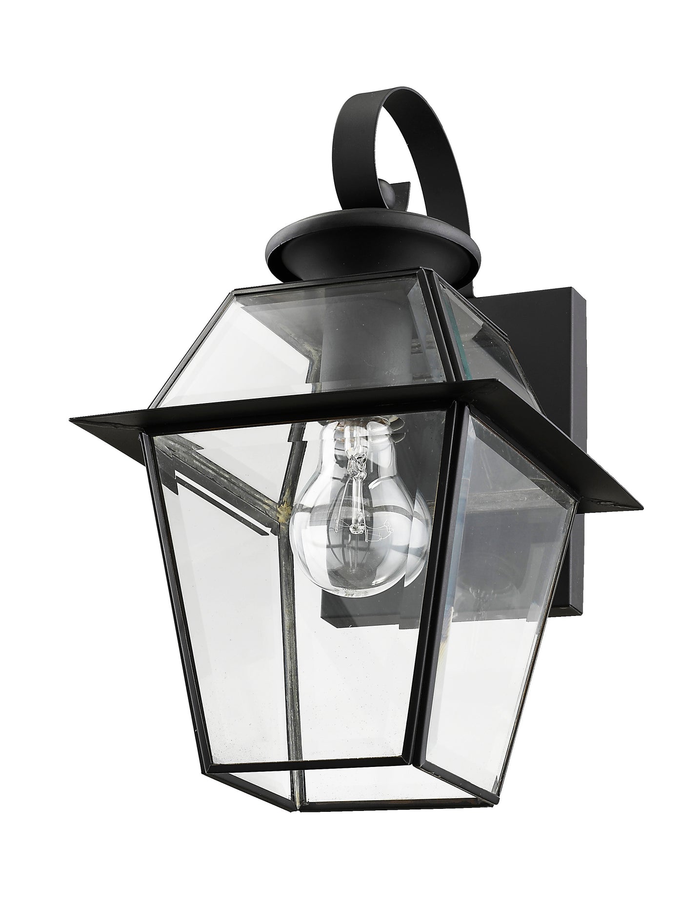 1 Light Black Outdoor Wall Lantern Exterior Livex