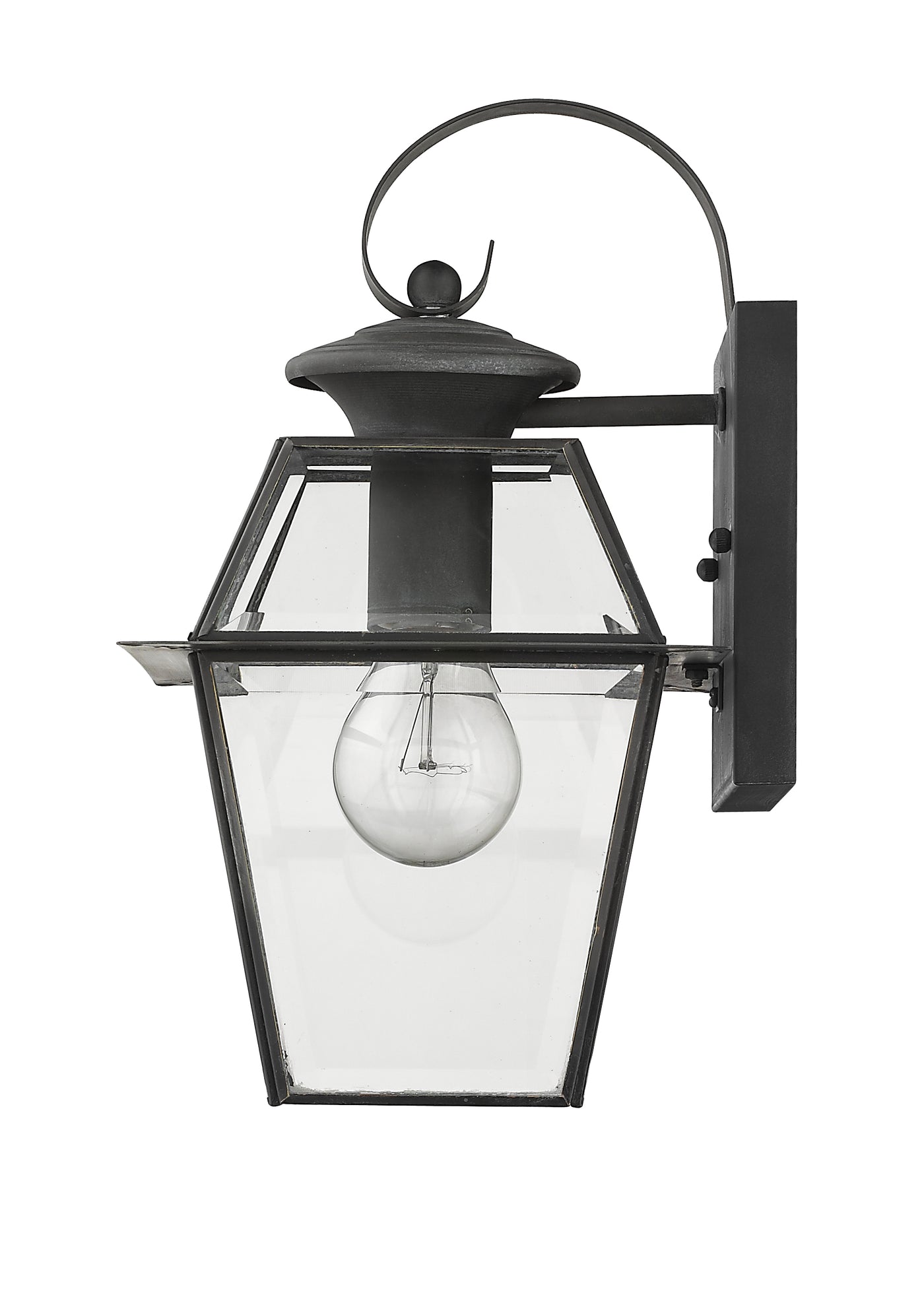 1 Light Charcoal Outdoor Wall Lantern Exterior Livex