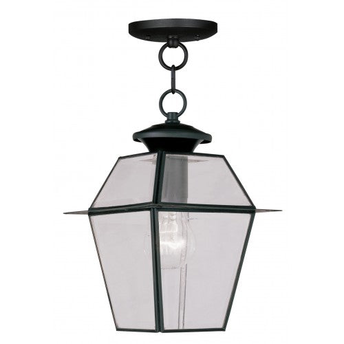 1 Light Black Outdoor Lantern Exterior Livex