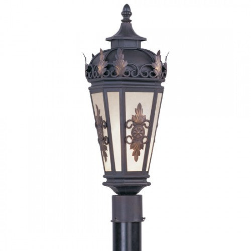 1 Light Bronze Outdoor Post Top Lantern Post Livex