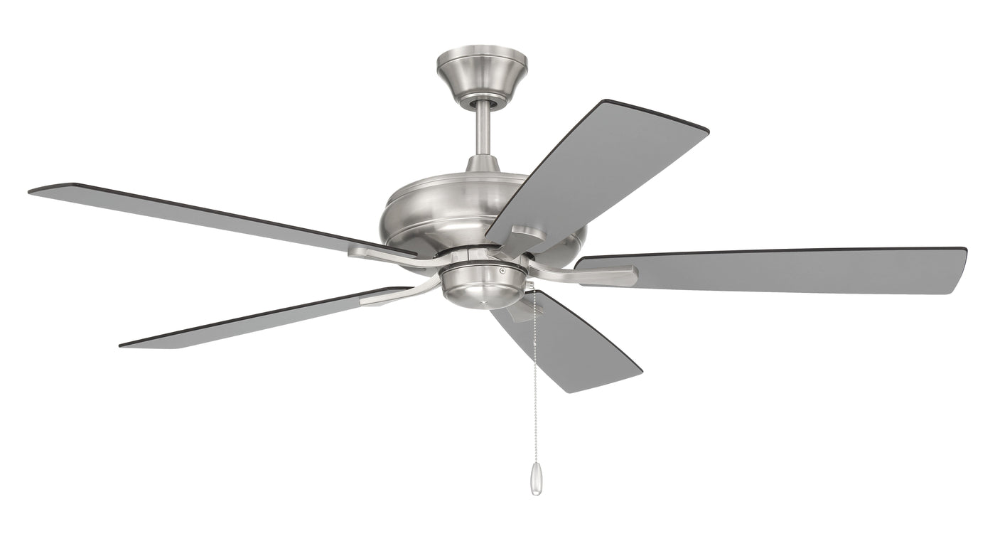 52" Eos in Brushed Polished Nickel w/ Brushed Nickel/Greywood Blades Ceiling Fan CRAFTMADE