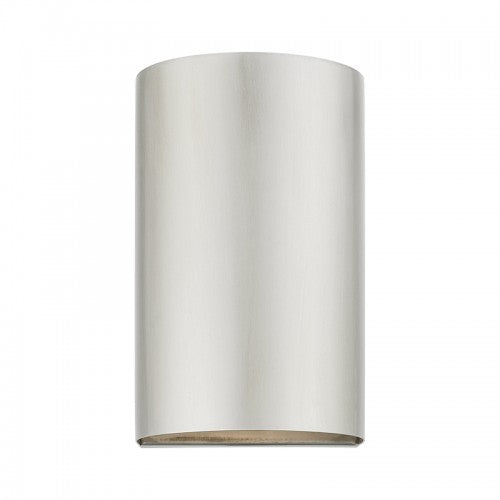 1 Light Brushed Nickel Outdoor / Indoor ADA Small Sconce Exterior Livex