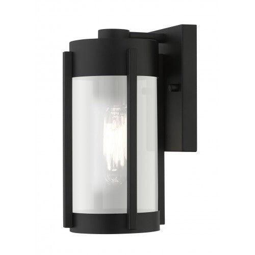 1 Light Black Outdoor Wall Lantern Exterior Livex