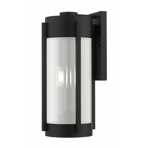 3 Light Black Outdoor Wall Lantern Exterior Livex