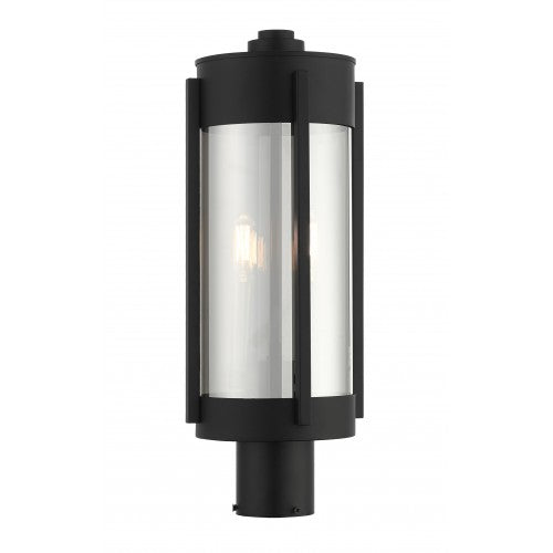 2 Light Black Outdoor Post Top Lantern Post Livex