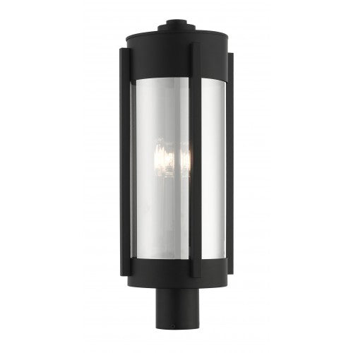 3 Light Black Outdoor Post Top Lantern Post Livex