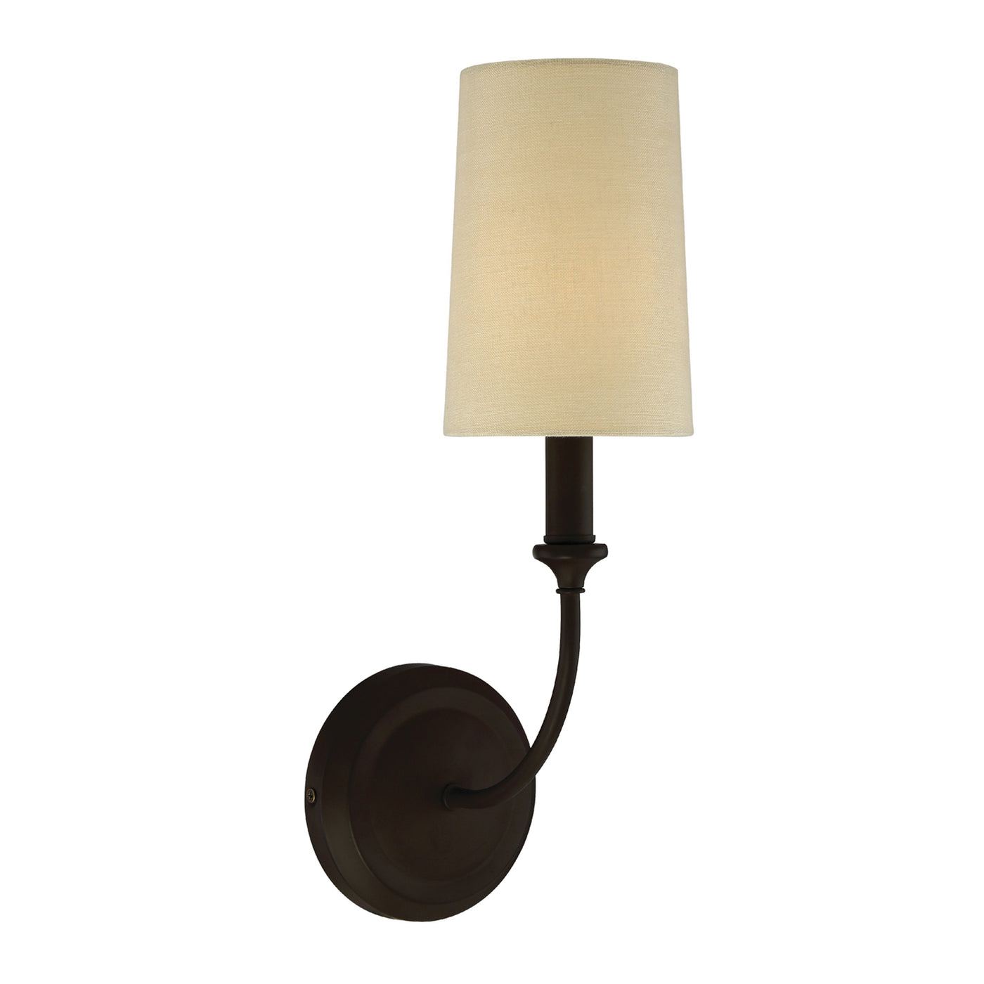 Libby Langdon Sylvan 1 Light Dark Bronze Sconce Wall Sconce Crystorama