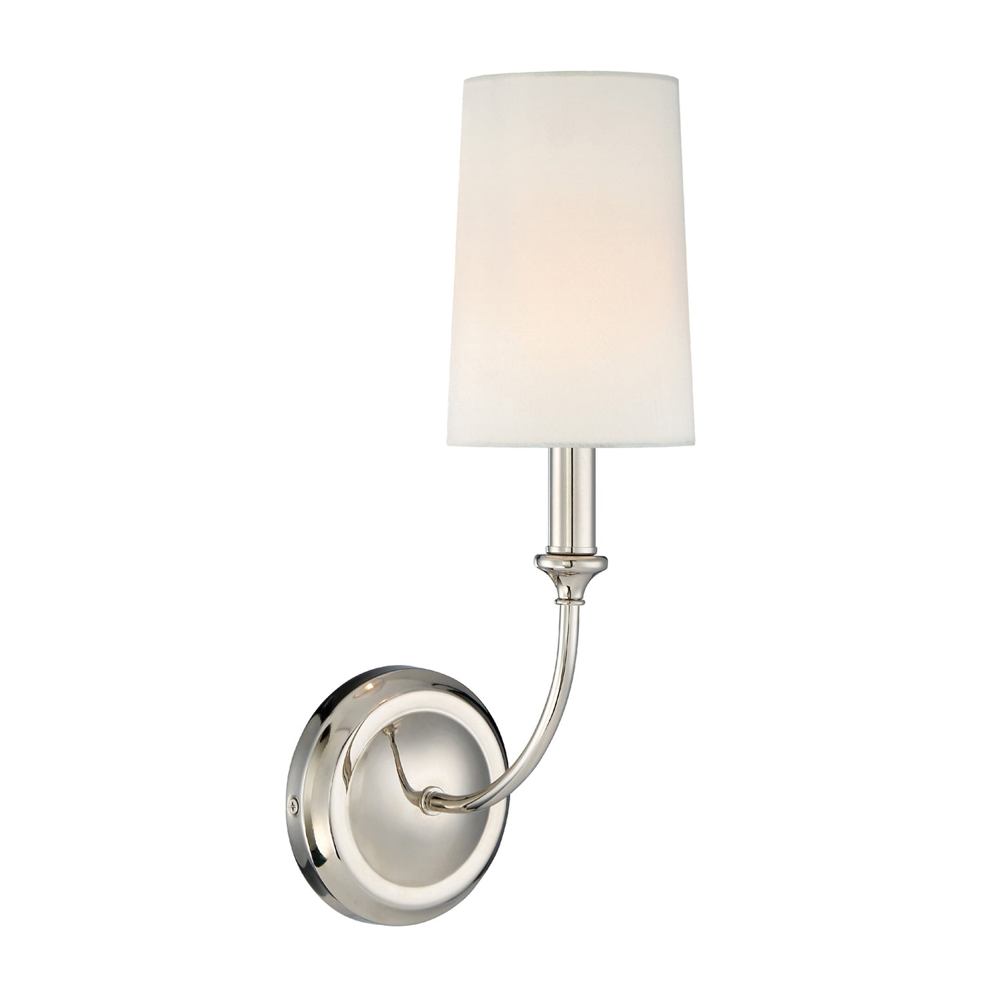 Libby Langdon Sylvan 1 Light Polished Nickel Sconce Wall Sconce Crystorama