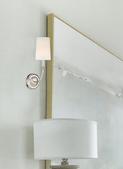 Libby Langdon Sylvan 1 Light Polished Nickel Sconce Wall Sconce Crystorama