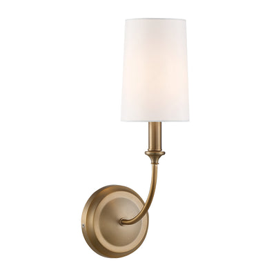 Libby Langdon Sylvan 1 Light Vibrant Gold Sconce Wall Sconce Crystorama