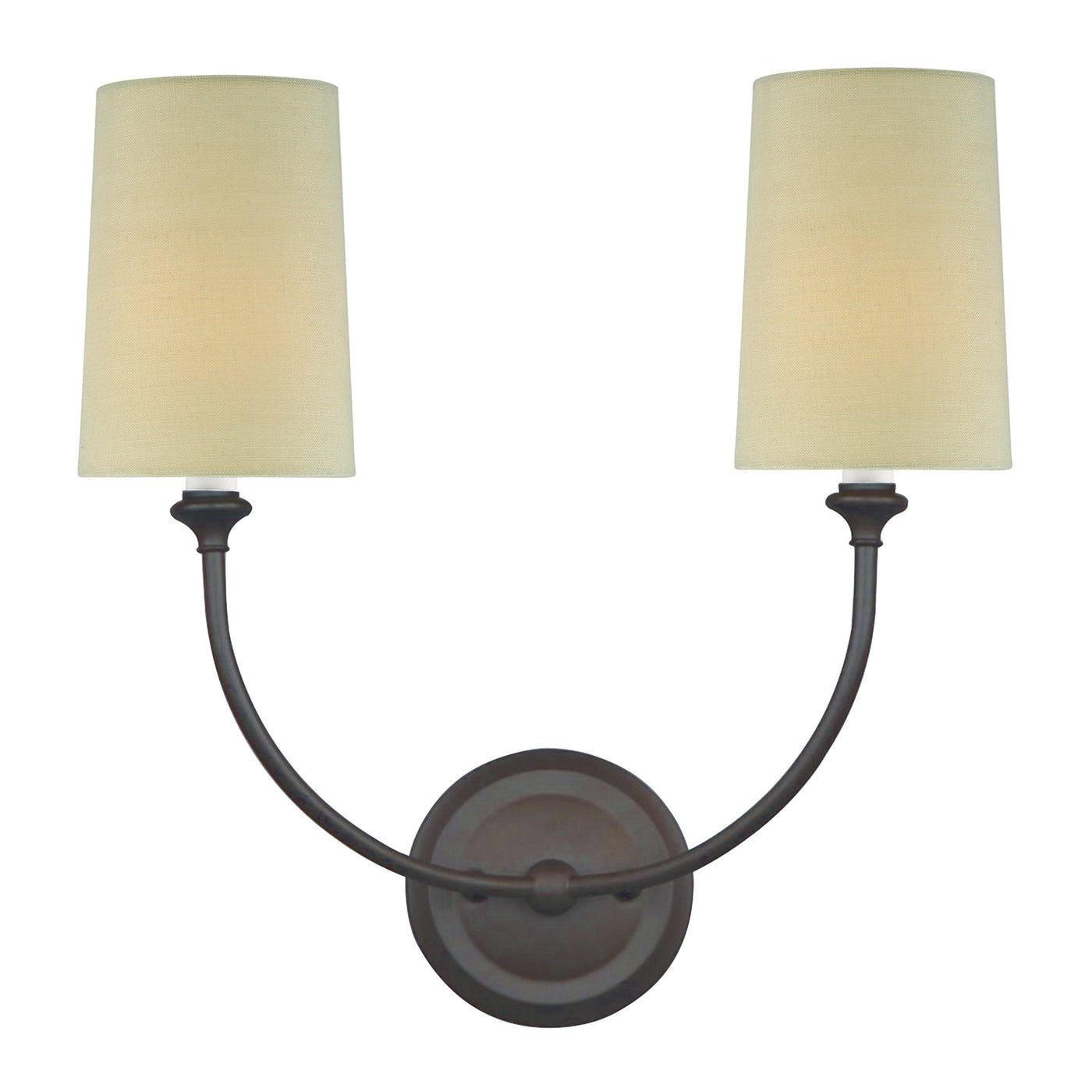 Libby Langdon Sylvan 2 Light Dark Bronze Sconce Wall Sconce Crystorama