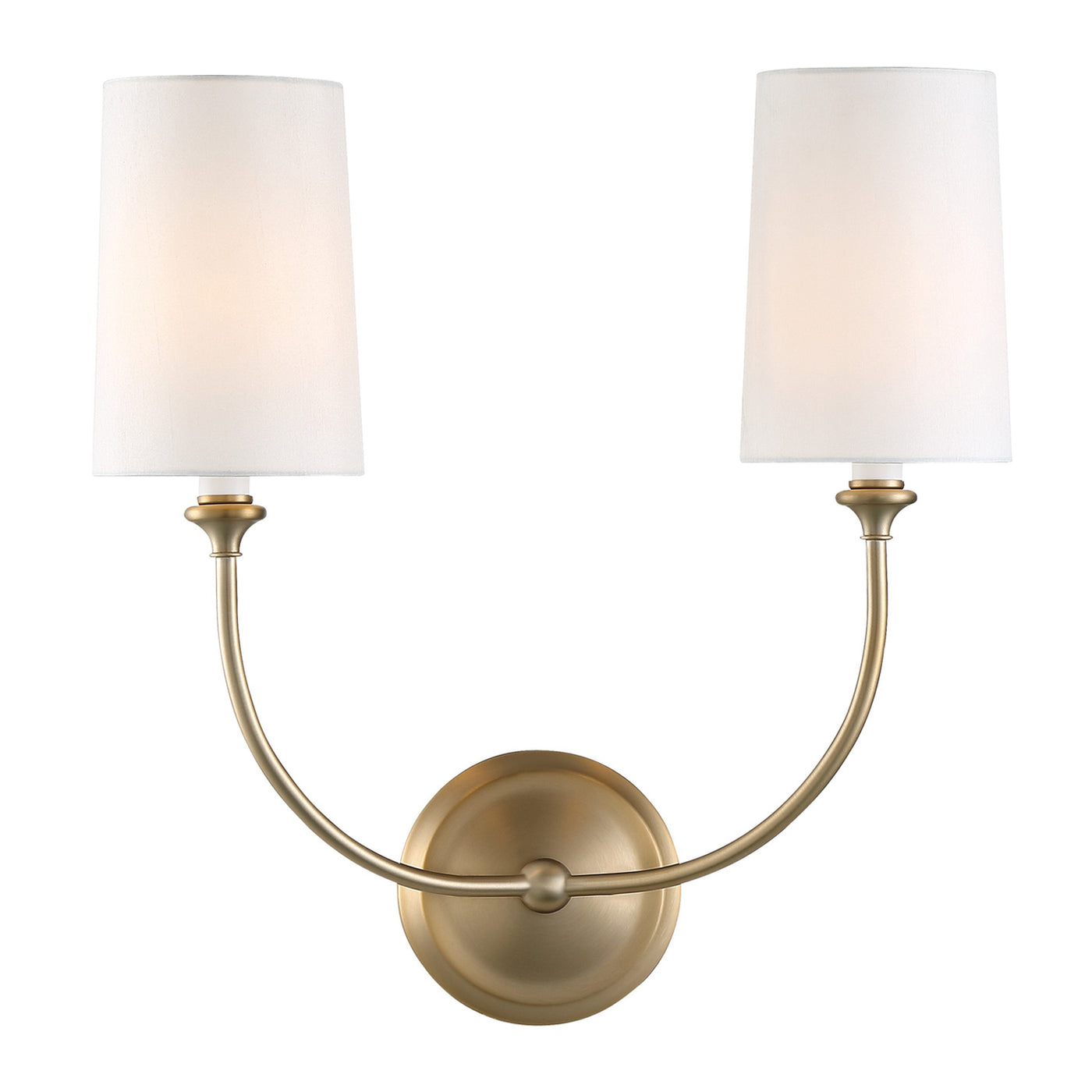 Libby Langdon Sylvan 2 Light Vibrant Gold Sconce Wall Sconce Crystorama