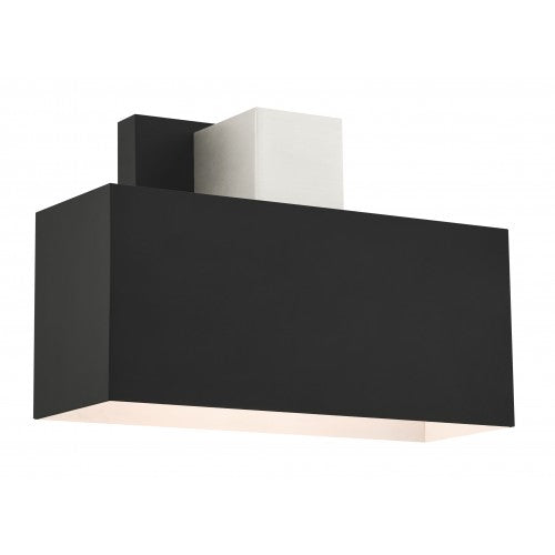 1 Light Black Outdoor ADA Wall Sconce Exterior Livex