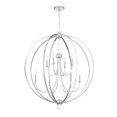 Libby Langdon Sylvan 8 Light Polished Nickel Chandelier Chandelier Crystorama
