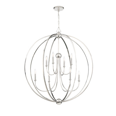 Libby Langdon Sylvan 8 Light Polished Nickel Chandelier Chandelier Crystorama