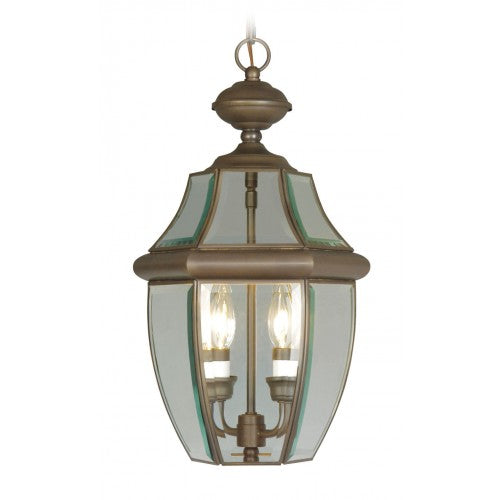 2 Light Bronze Outdoor Lantern Exterior Livex