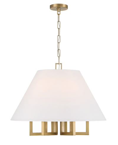 Libby Langdon Westwood 6 Light Vibrant Gold Chandelier Chandelier Crystorama