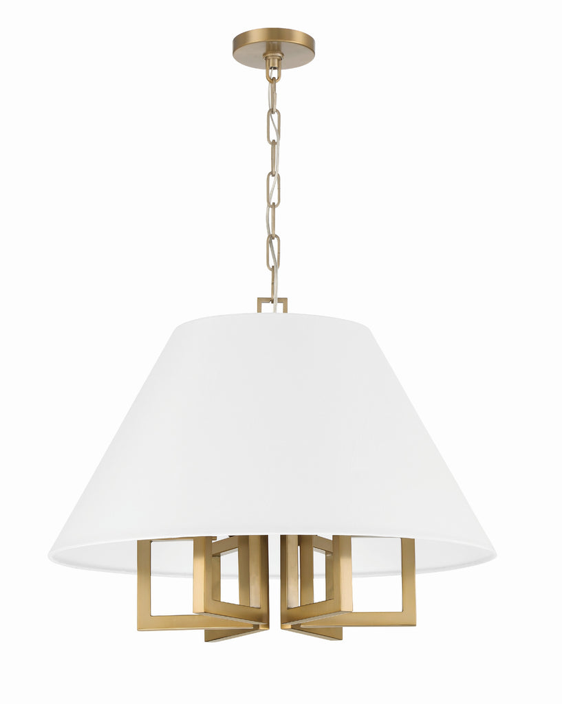 Libby Langdon Westwood 6 Light Vibrant Gold Chandelier Chandelier Crystorama