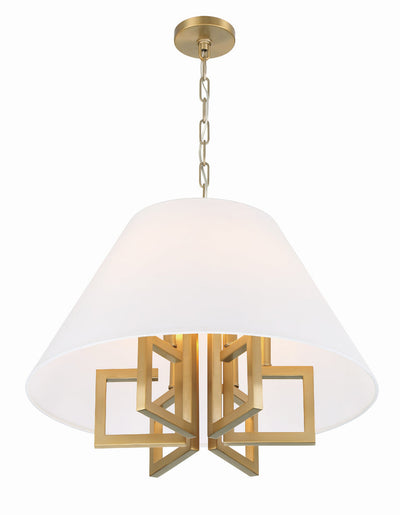 Libby Langdon Westwood 6 Light Vibrant Gold Chandelier Chandelier Crystorama