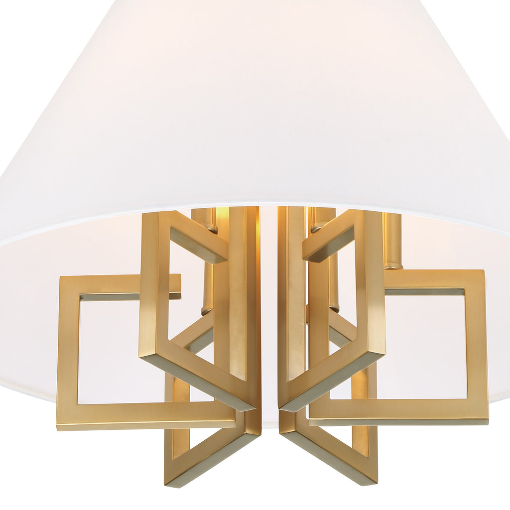 Libby Langdon Westwood 6 Light Vibrant Gold Chandelier Chandelier Crystorama