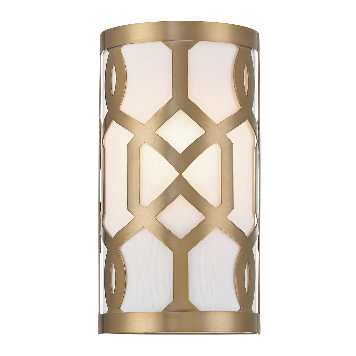 Libby Langdon Jennings 1 Light Aged Brass Sconce Wall Sconce Crystorama