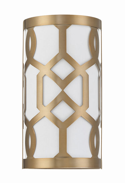 Libby Langdon Jennings 1 Light Aged Brass Sconce Wall Sconce Crystorama