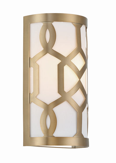 Libby Langdon Jennings 1 Light Aged Brass Sconce Wall Sconce Crystorama