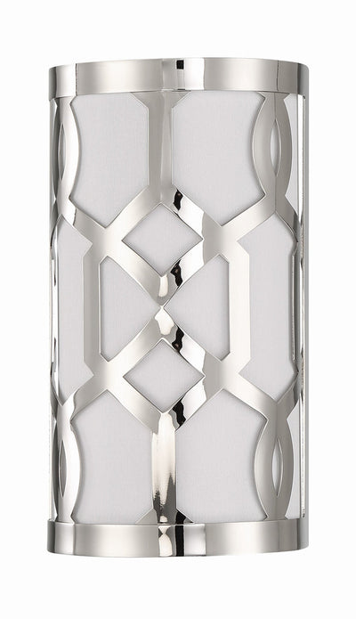 Libby Langdon Jennings 1 Light Polished Nickel Sconce Wall Sconce Crystorama