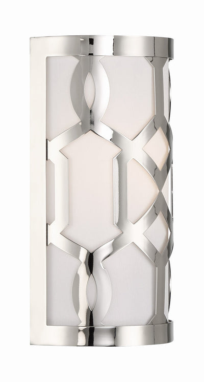 Libby Langdon Jennings 1 Light Polished Nickel Sconce Wall Sconce Crystorama