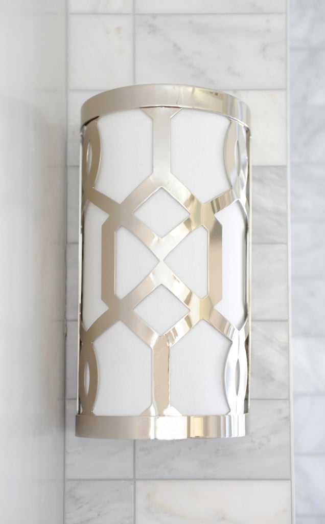 Libby Langdon Jennings 1 Light Polished Nickel Sconce Wall Sconce Crystorama